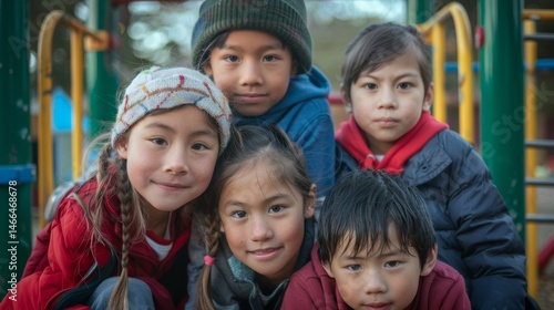 Diverse Group of Young Friends from Around the World Having Fun Together