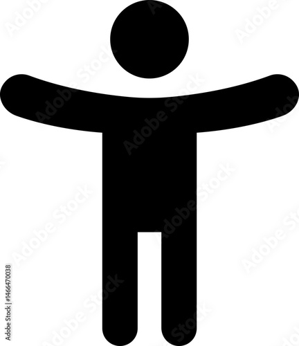 Accessibility icon flat style. Simple accessibility vector illustration. Universal access symbol isolated on transparent background. Blind disability people or visually impaired access the web buttons