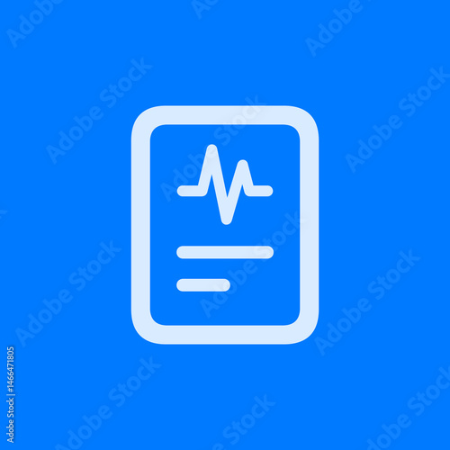 Outlined ECG Report Icon