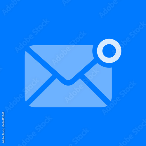 Filled Envelope with Badge Icon