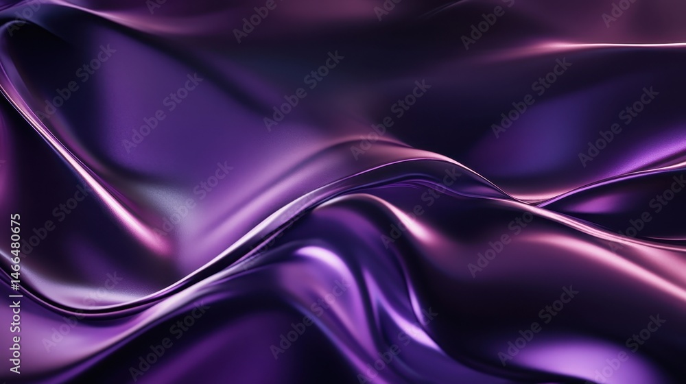 Fototapeta premium Harmonious lilac silk drapery