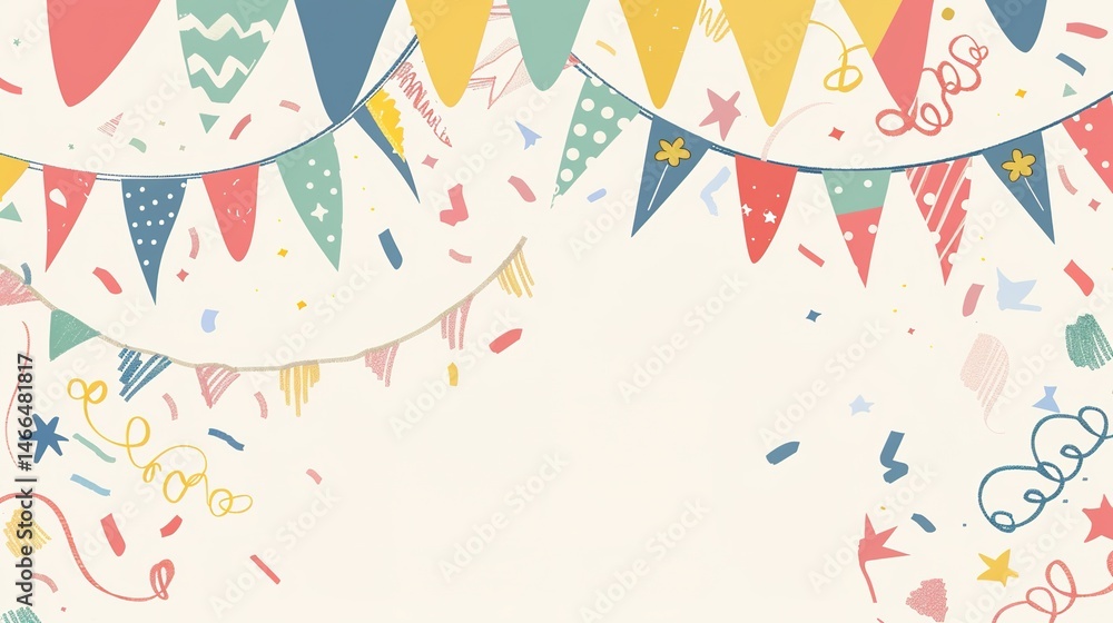 Flag Day Hand - drawn Background: Colored Brushes Paint Red Flags, Spreading a Colorful Scroll of the Dancing between Vivid Strokes and Flag Majesty Flag Day Hand - drawn Background: Colored Brushes Paint Red Flags, Spreading a Colorful Scroll of the Dancing between Vivid Strokes and Flag Majesty