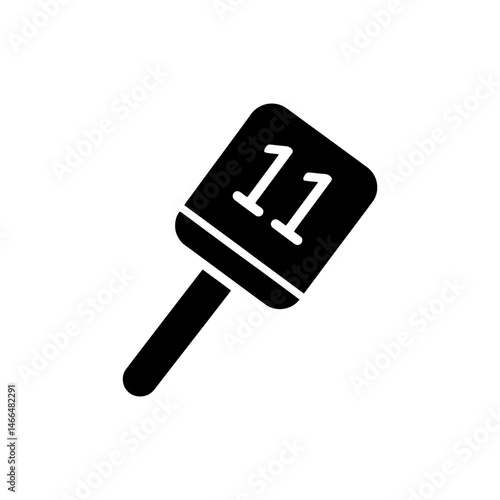 Auction Paddle with Number - Minimal Icon