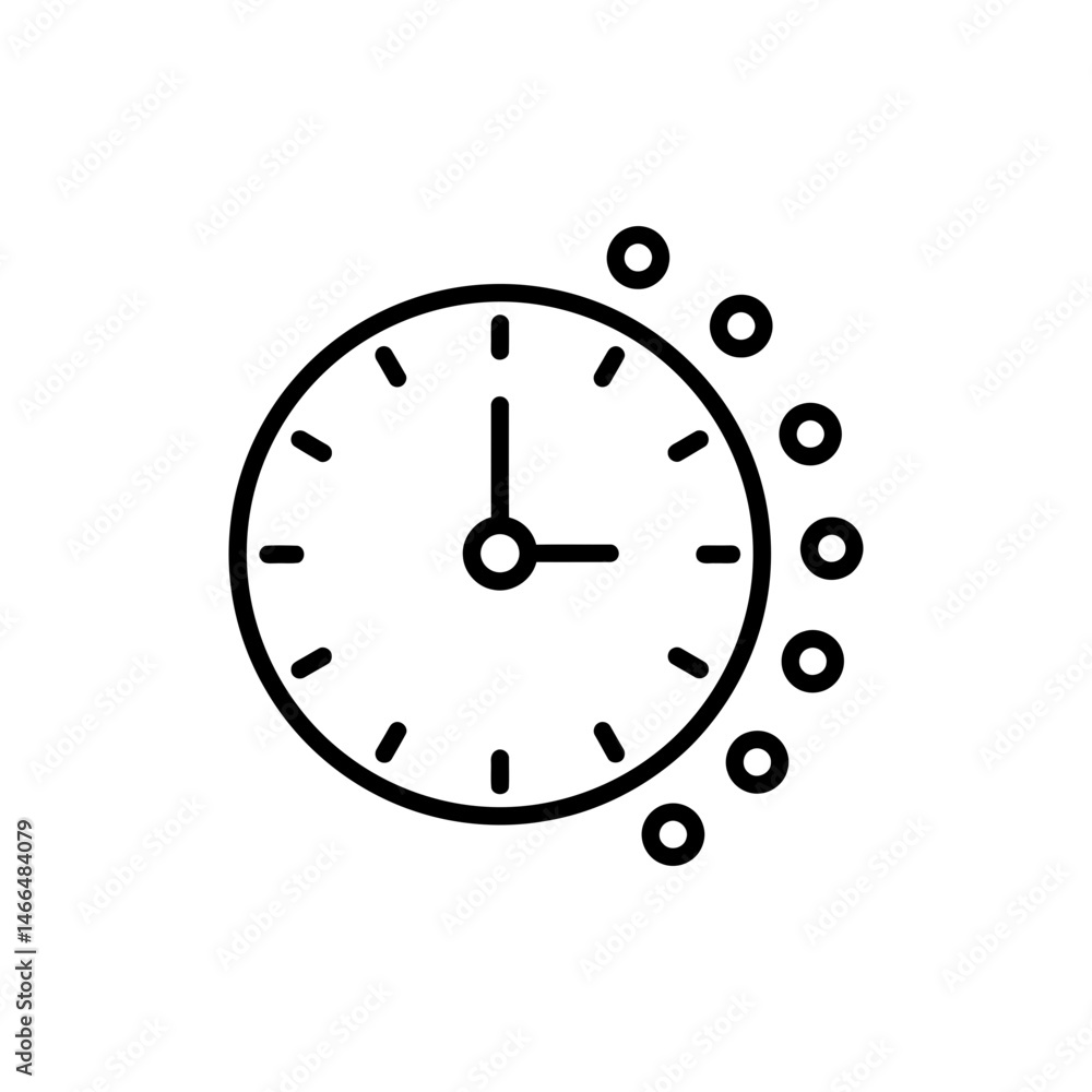 Clock Face with Progress Icons for Time Management and Goal Tracking Clock Face with Progress Icons for Time Management and Goal Tracking