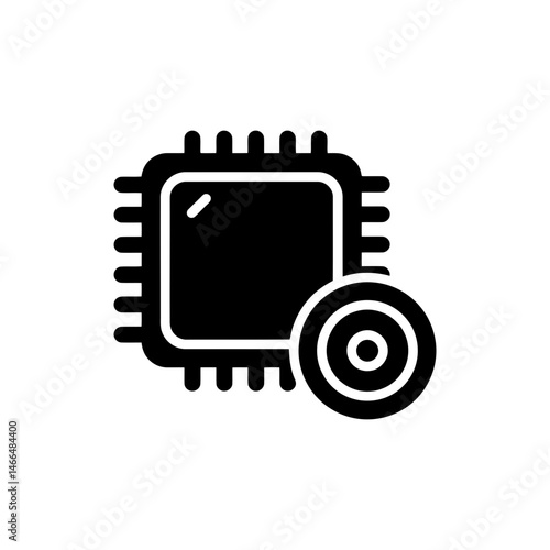 CPU Clock Ticking Near Digital Token for Crypto Mining