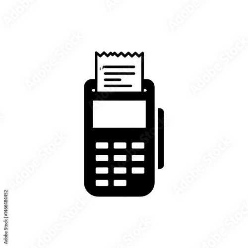 Credit Card Machine with Receipt for Payment Processing