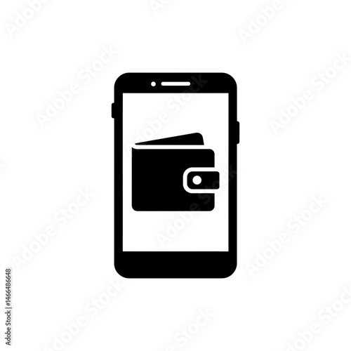 Phone Screen with Wallet App for Digital Payment and Finance Management