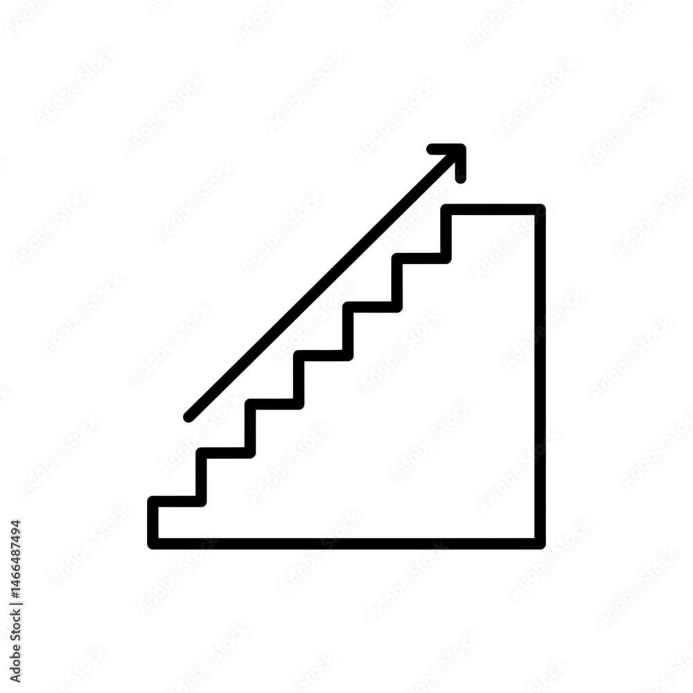 Staircase Merging into Upward Path Staircase Merging into Upward Path