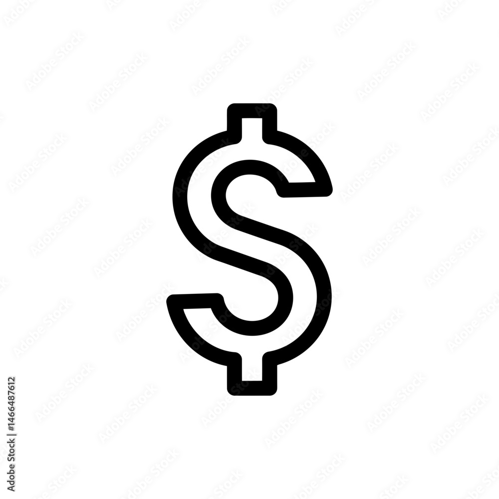 Strategy Lines Forming Dollar Symbol Representing Financial Planning and Growth Strategy Lines Forming Dollar Symbol Representing Financial Planning and Growth