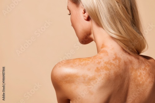 Vitiligo Awareness Photo: Woman back