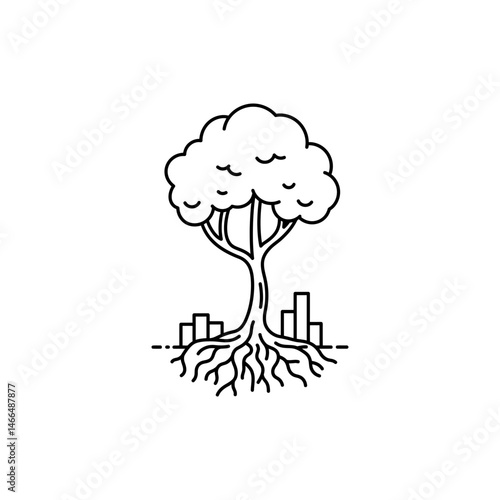 Tree Growing Around Obstacles