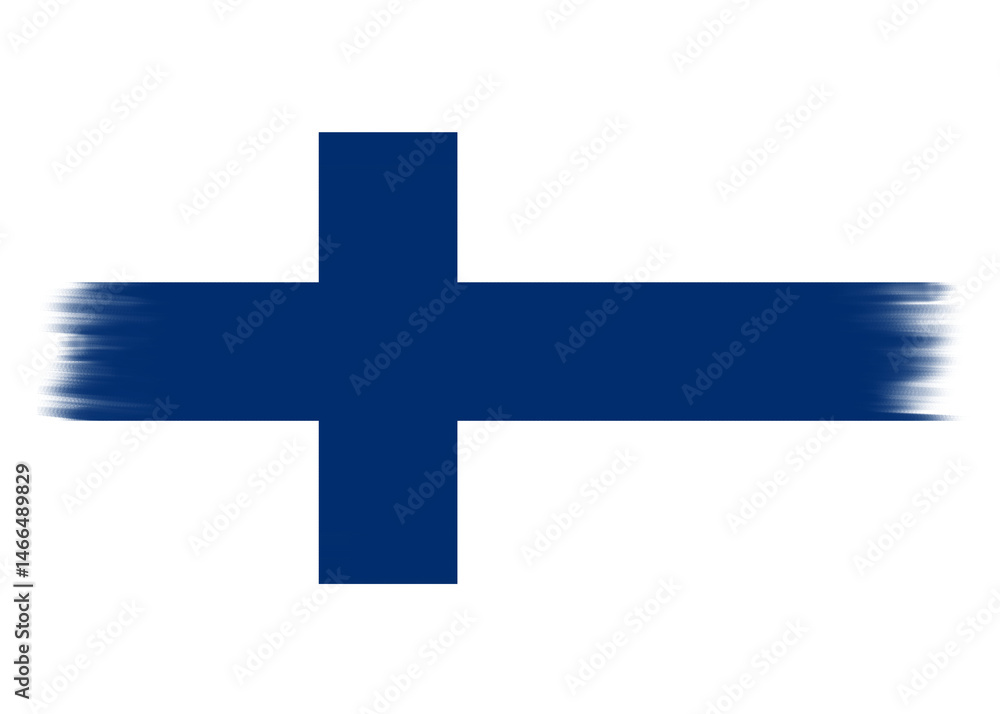 Flag of Finland. Finland flag with painting stroke on transparent background. Helsinki. Country flag, national flag, icon of Finland country Flag of Finland. Finland flag with painting stroke on transparent background. Helsinki. Country flag, national flag, icon of Finland country