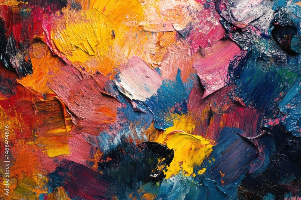 custom made wallpaper toronto digitalVibrant abstract painting with bold strokes and rich colors created in a studio setting