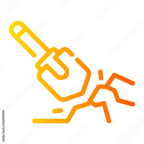 hoe Line Gradient Icon