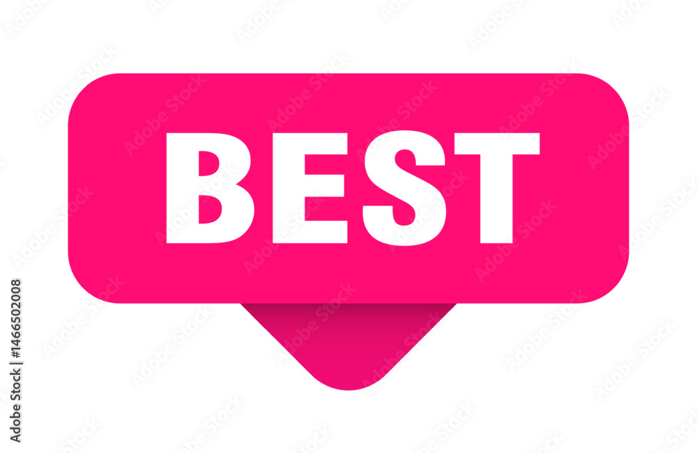 best sticker. best sign on transparent background