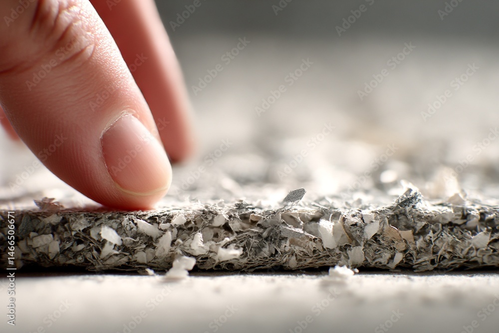 Detailed macro shot of fingers pressing into layers of dried plant material, emphasizing organic texture and tactile feedback. Ideal for herbal or sensory themes. Detailed macro shot of fingers pressing into layers of dried plant material, emphasizing organic texture and tactile feedback. Ideal for herbal or sensory themes.