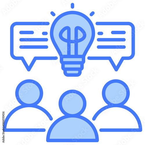 Discussion Blue Icon