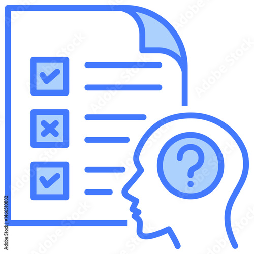 Hypothesis Blue Icon