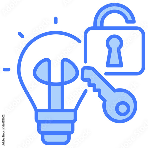 Problem Solving Blue Icon