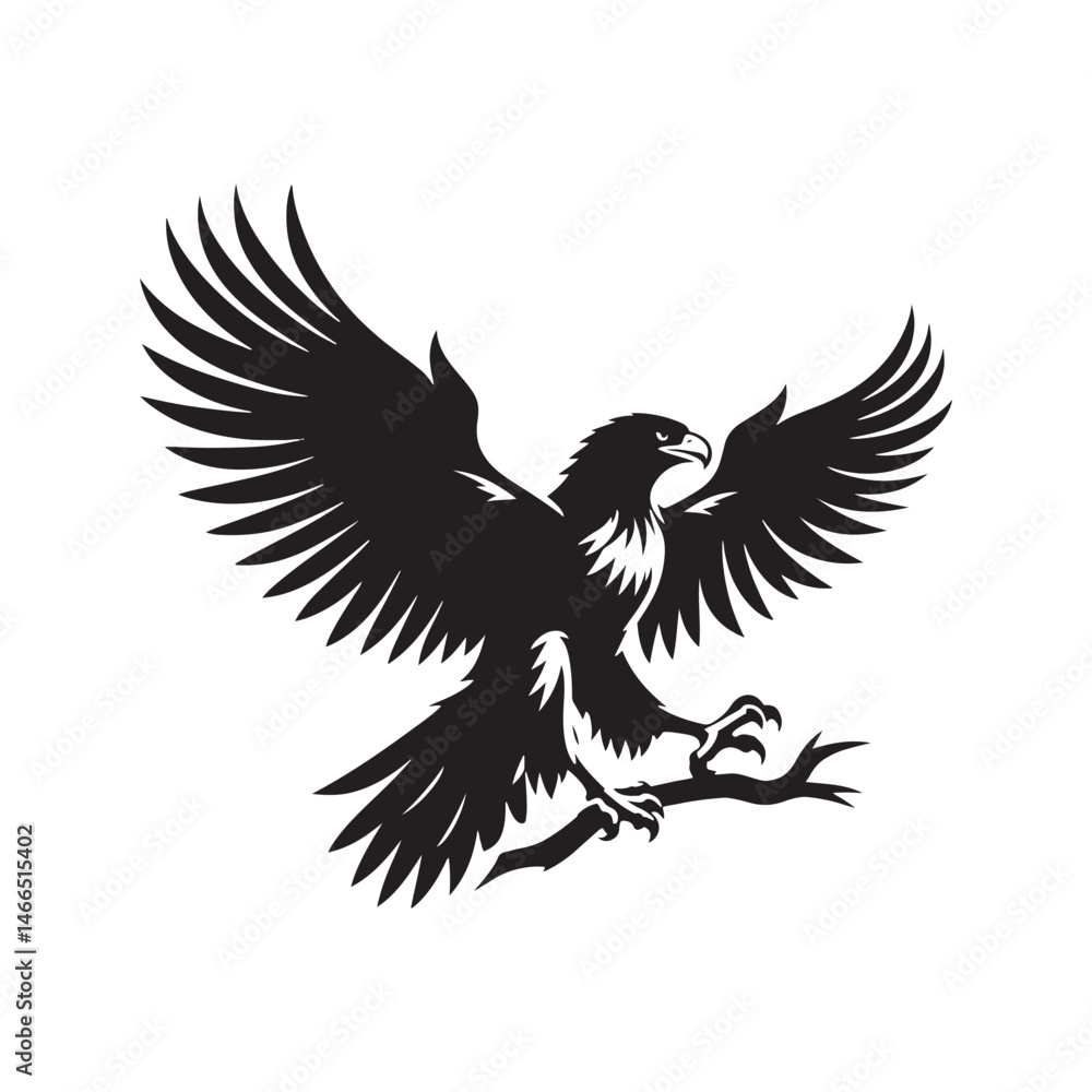 Gold Eagle Bird Vector Silhouette, Majestic Bird Illustration, Powerful Raptor Design, Bold Eagle Outline, Nature-Inspired Avian Art. Gold Eagle Bird Vector Silhouette, Majestic Bird Illustration, Powerful Raptor Design, Bold Eagle Outline, Nature-Inspired Avian Art.