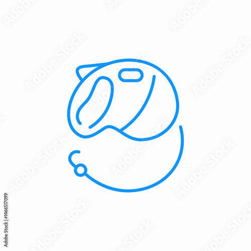 pet leash accessory icon sign vector