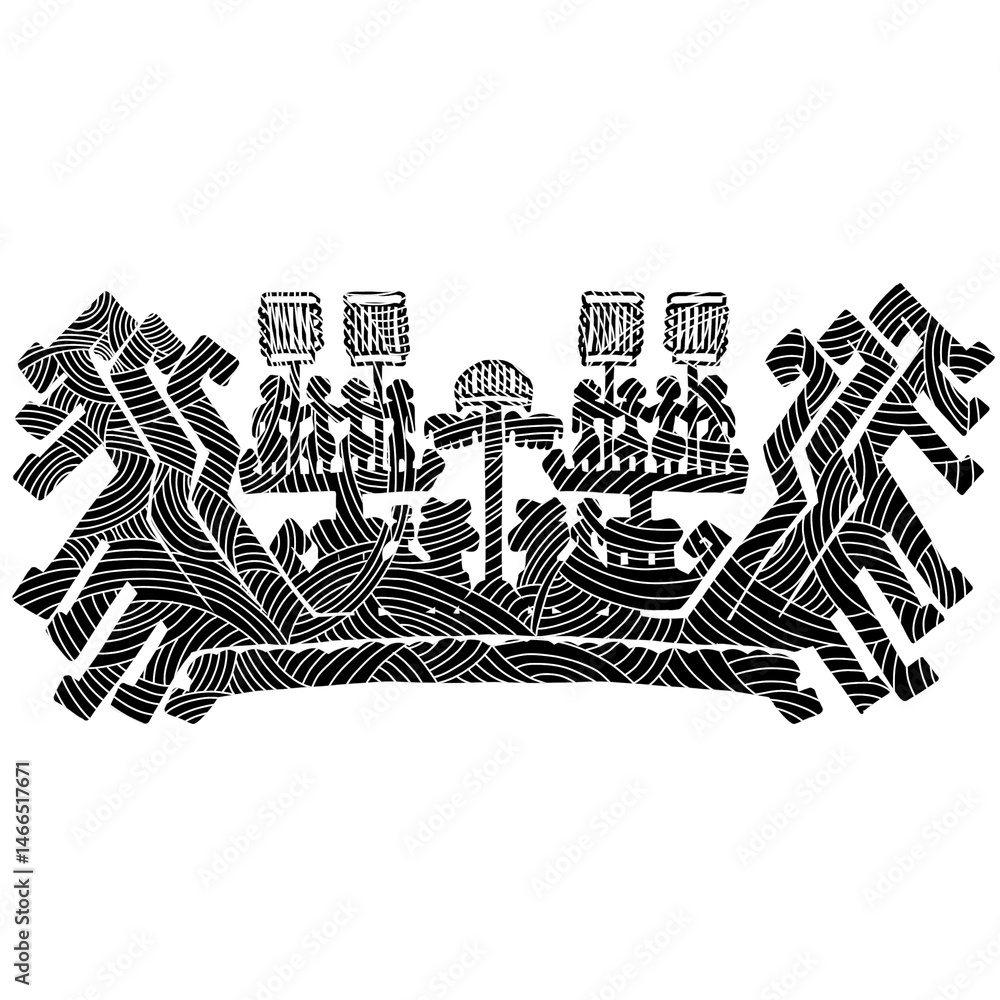 Fototapeta premium Ancient Tribal Boat