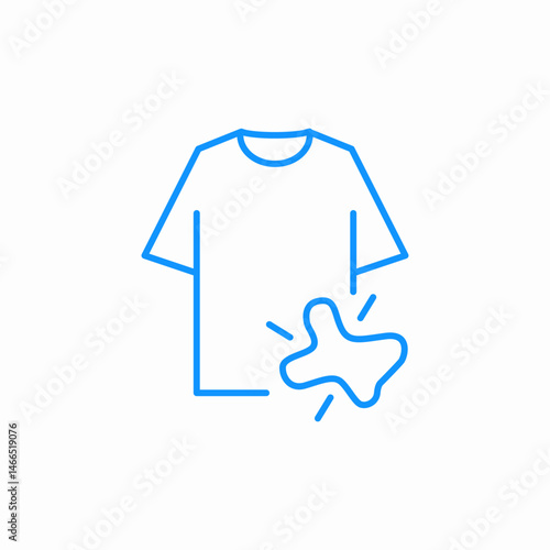 shirt stain dots mark icon sign vector