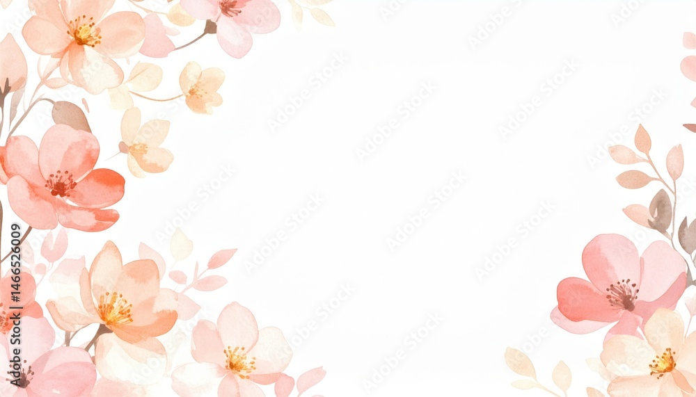 Fototapeta premium Floral decoration for spring celebration studio digital art bright colors close-up view nature-inspired design