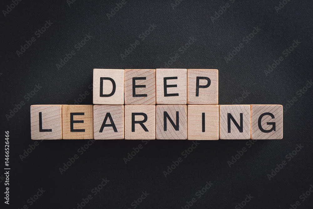 Obraz premium Wooden blocks spelling 