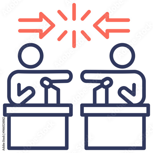 Opposition Dual Tone Icon