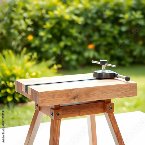 Table vise isolated on white