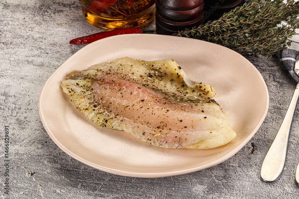 Baked tilapia fish with spices