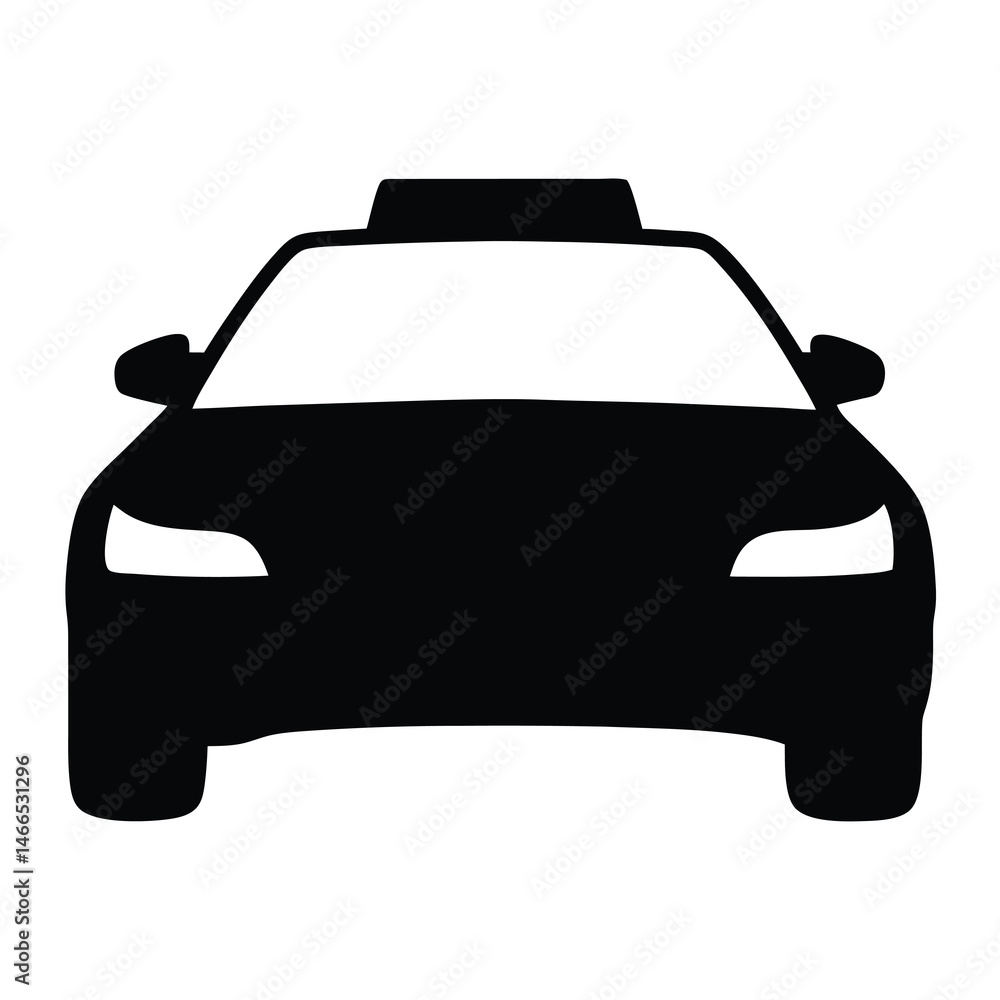 Obraz premium police car , black and white illustration of vehicles.