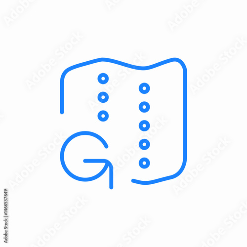 grid layout with blocks icon sign vector