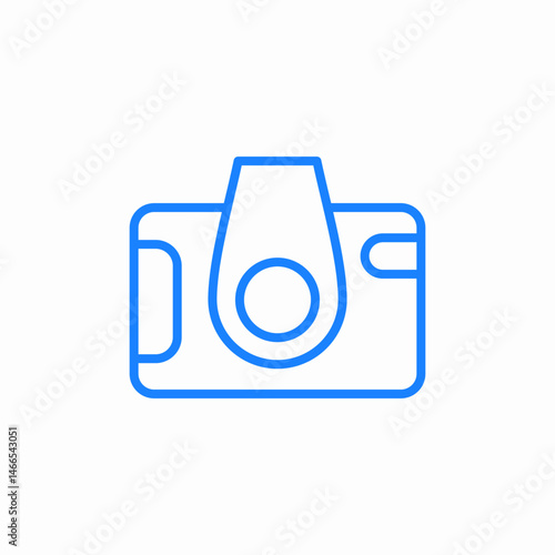 modern digital camera icon sign vector