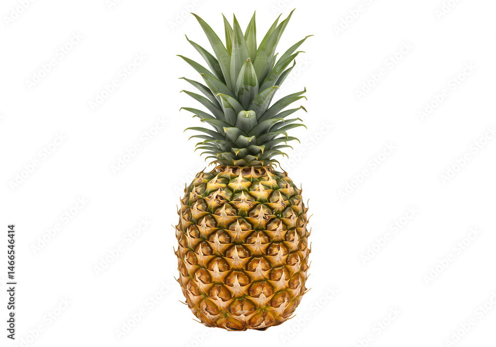 Fototapeta premium Fresh Pineapple Fruit Image on Transparent background