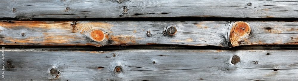 Obraz premium Weathered wooden planks create a rustic texture