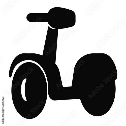segway scooter , black and white illustration of vehicles.