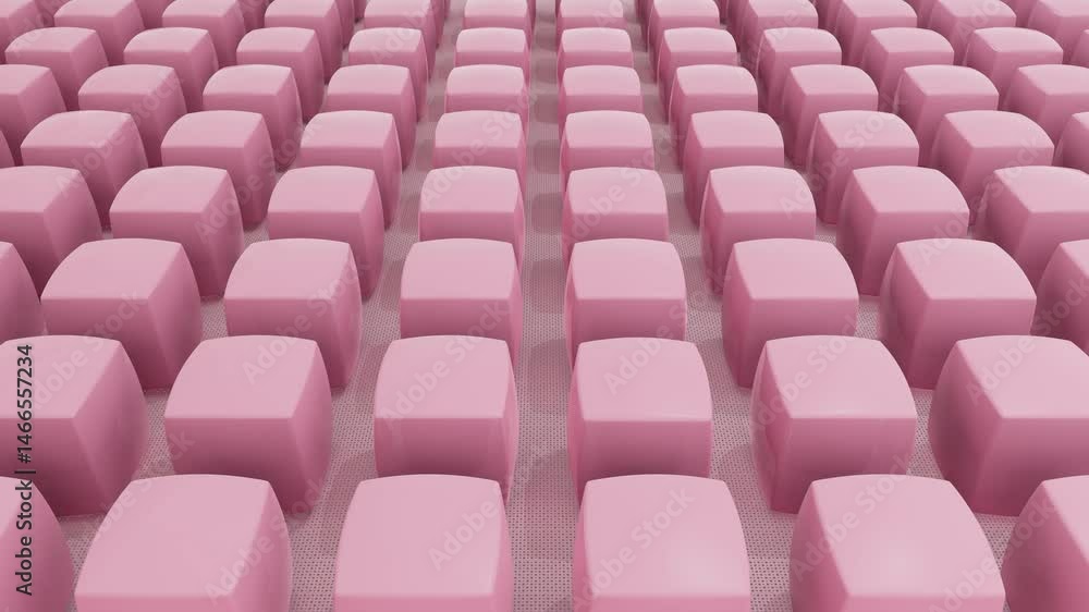 Rows Of Pastel Colored Smooth Ovals On Textured Surface Rows Of Pastel Colored Smooth Ovals On Textured Surface
