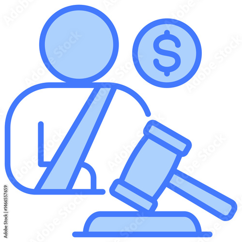 Tort Law Blue Icon