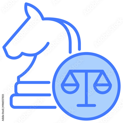 Strategy Blue Icon