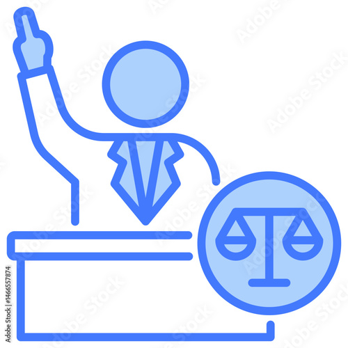 Prosecutor Blue Icon