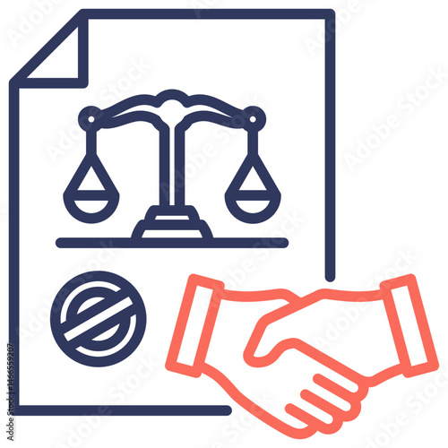 Power Of Attorney Dual Tone Icon