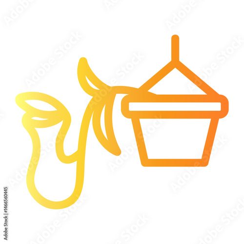 carnivorous Line Gradient Icon