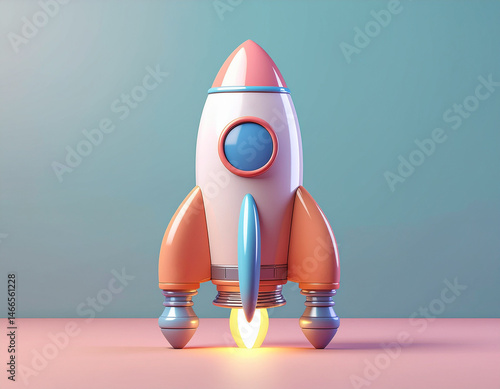 Obraz na płótnie toy space rocket w salonie