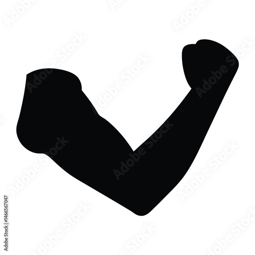 sport armbands vector silhouette icon, black and white illustration of footwear.
