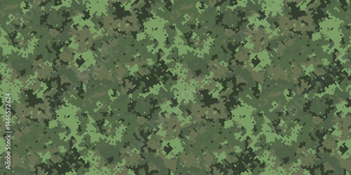 Abstract digital camouflage pattern.  Perfect for backgrounds, textures, or militarythemed designs.