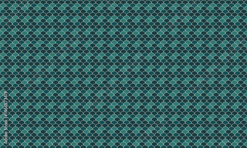 Abstract teal and dark teal geometric pattern.  Seamless design ideal for website backgrounds, textile prints, or decorative elements.