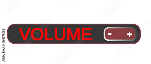 volume button for web vector illustration