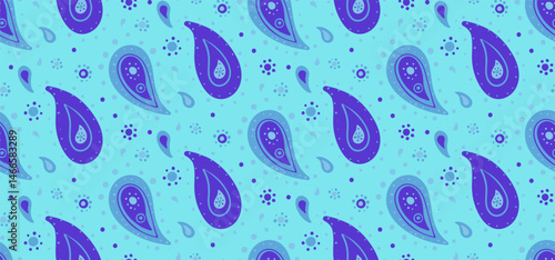 Indian cucumber calligraphic a medallion henna. Oriental fabric with boho mandala. Decoration native on ornament fashionable.